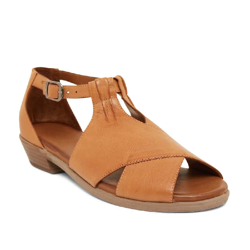 Laguna Sandal in Cognac Leather