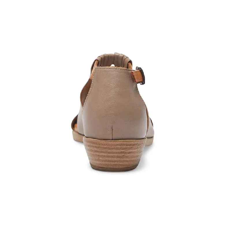 Laguna Sandal in Taupe And Cognac Leather