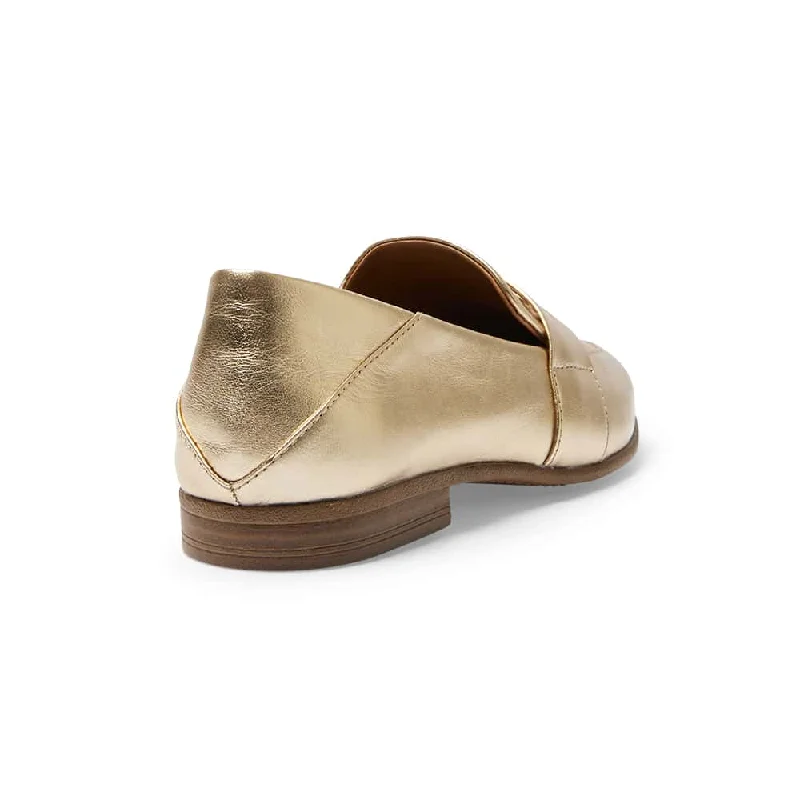 Lazaro Loafer in Gold Leather