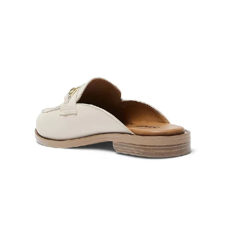 Lena Loafer in Ivory Leather