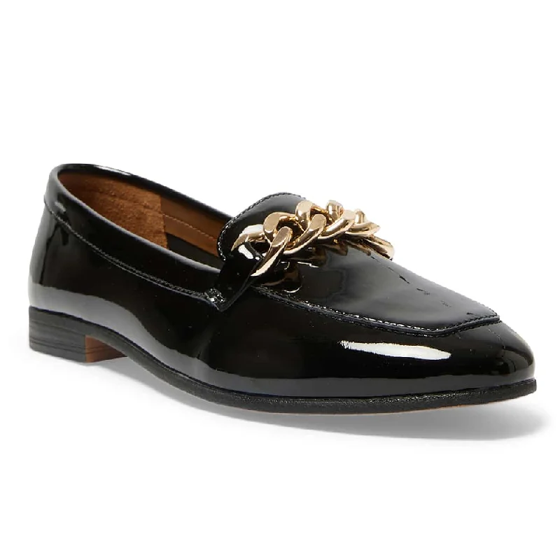 Lyla Loafer in Black Patent