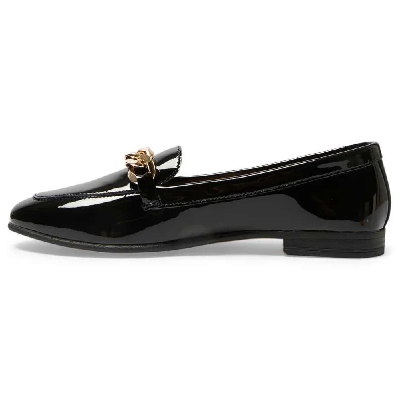 Lyla Loafer in Black Patent