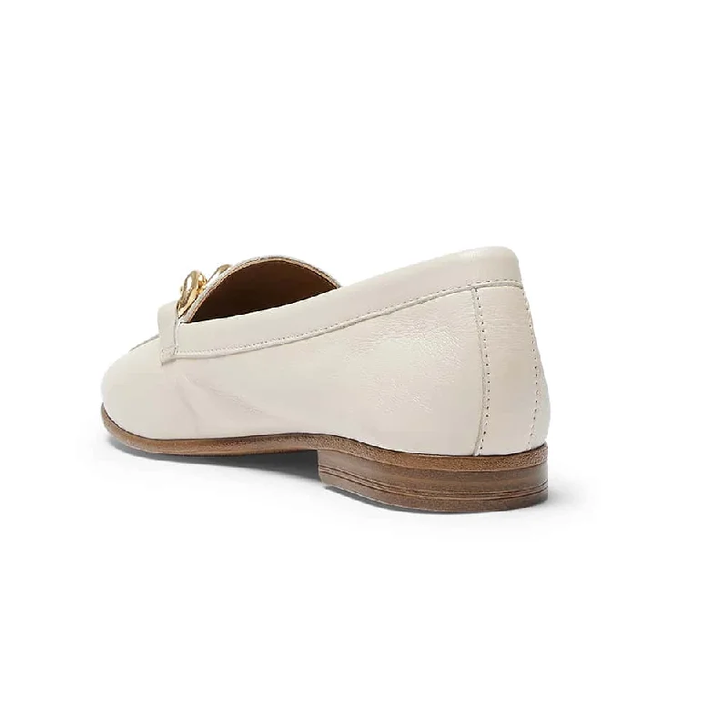 Lyla Loafer in Ivory Leather