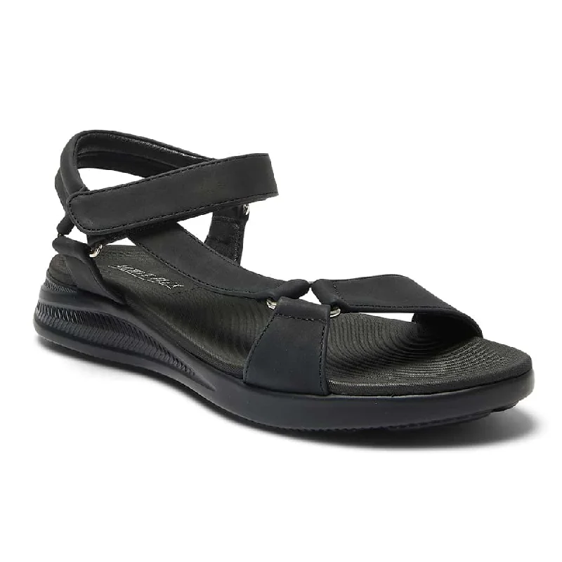 Native Sandal in Black On Black