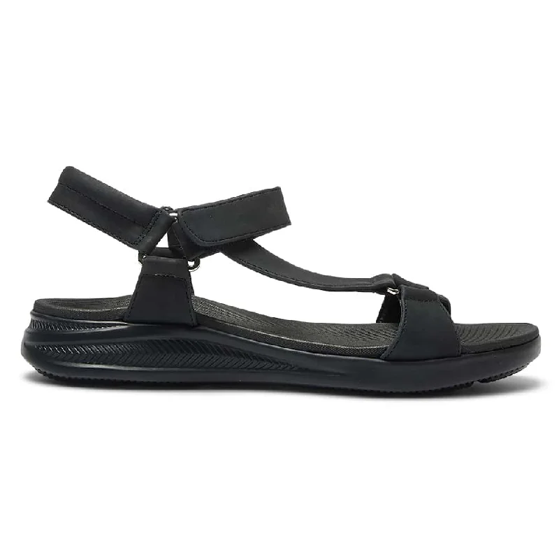 Native Sandal in Black On Black