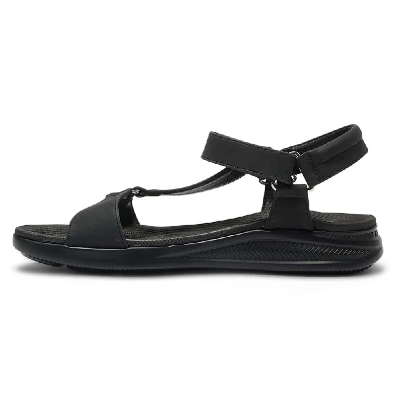 Native Sandal in Black On Black