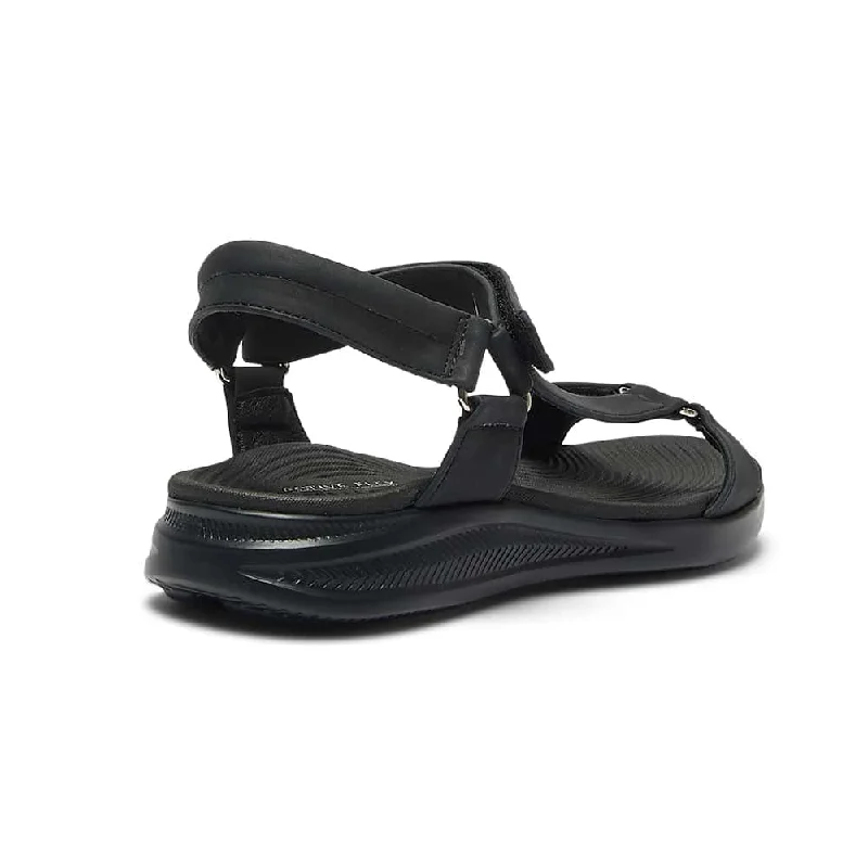 Native Sandal in Black On Black