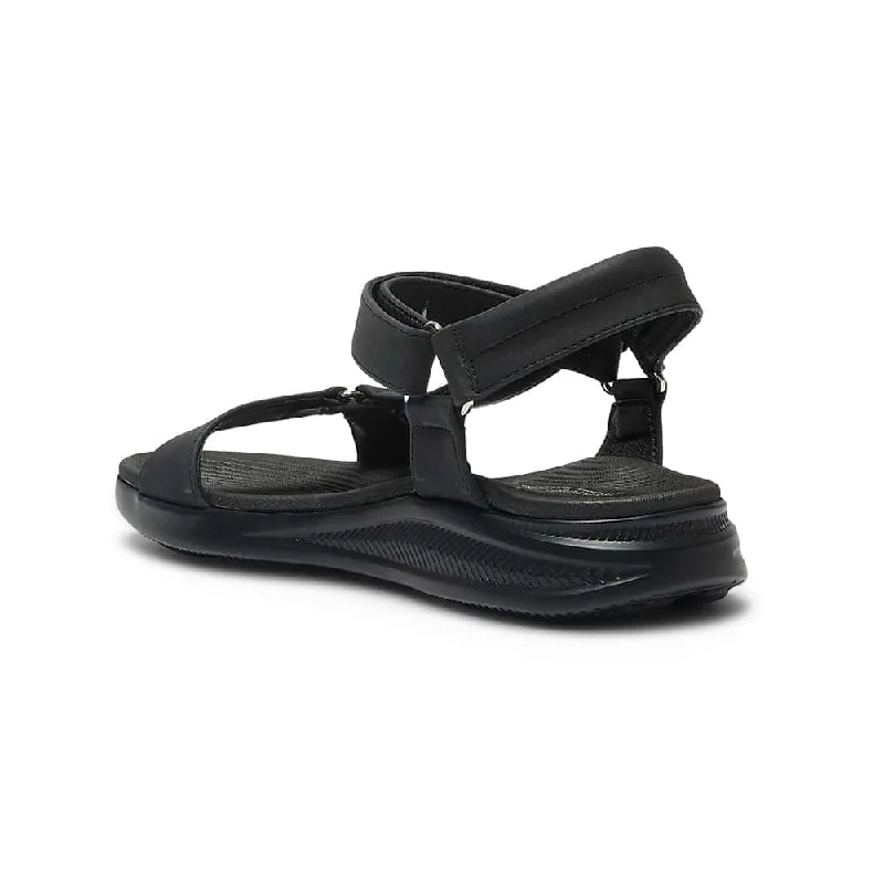 Native Sandal in Black On Black