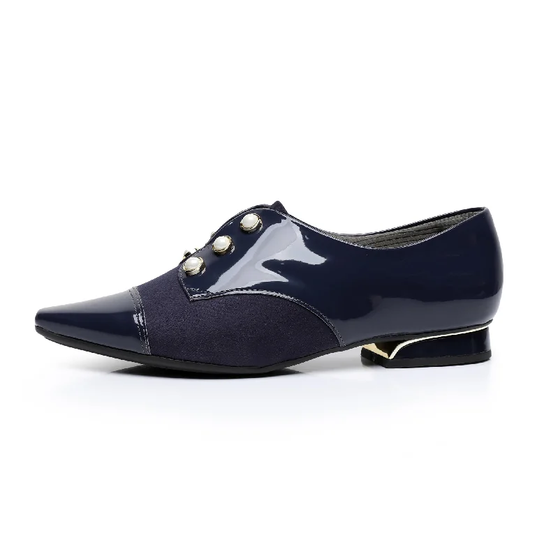 Vintage Charm Shoes - Navy (278.003)