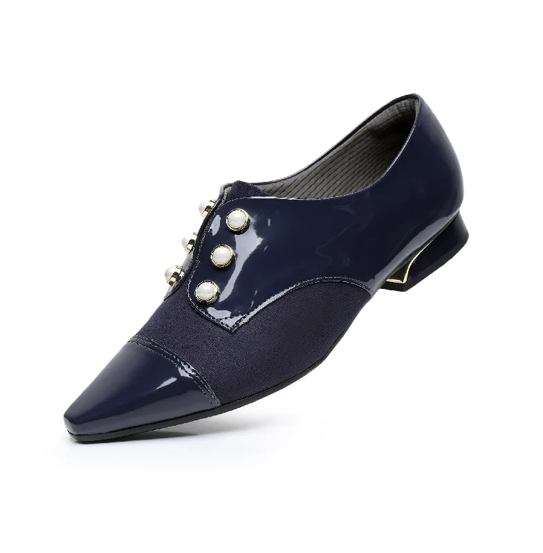 Vintage Charm Shoes - Navy (278.003)