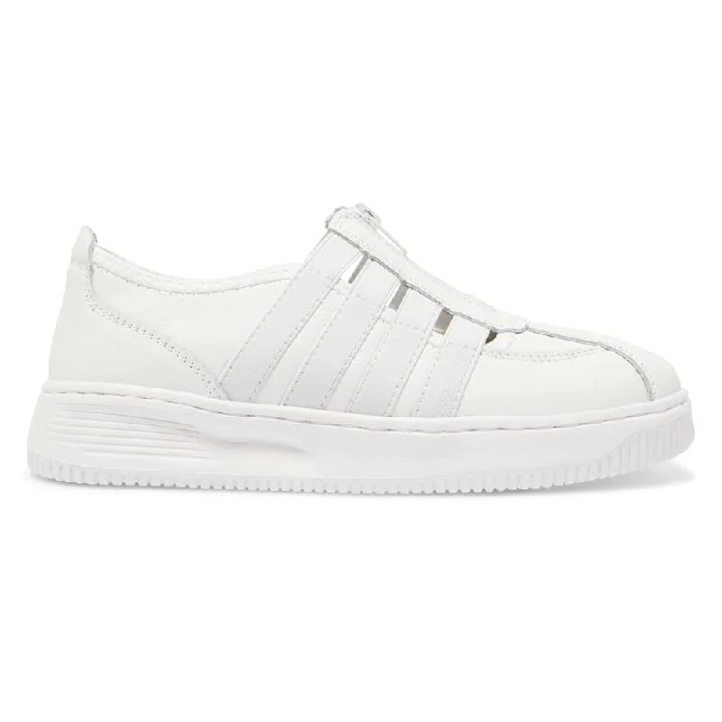 Newport Sneaker in White Leather