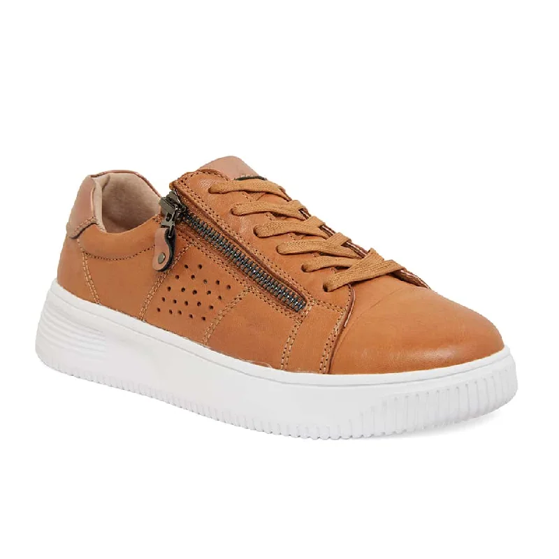 Novella Sneaker in Tan Leather