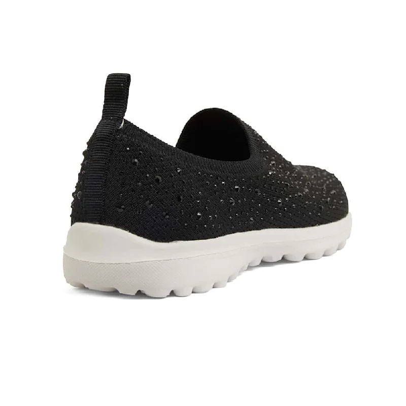 Parlour Sneaker in Black Diamante