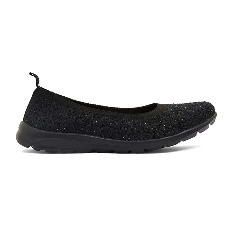 Patrice Sneaker in Black Diamante