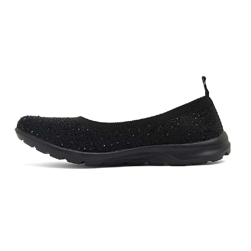 Patrice Sneaker in Black Diamante