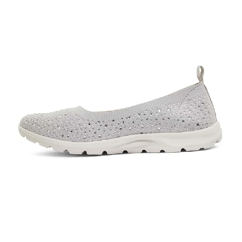 Patrice Sneaker in Light Grey Diamante