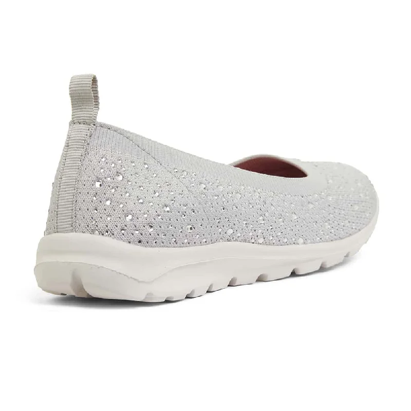 Patrice Sneaker in Light Grey Diamante