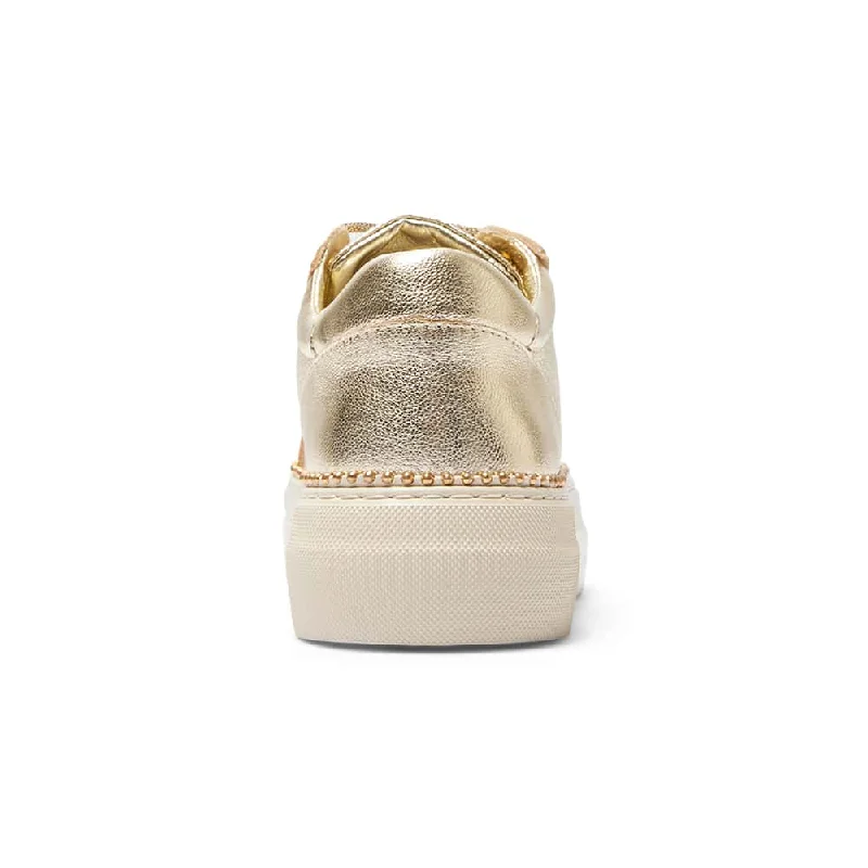 Persia Sneaker in Gold Nappa Leather