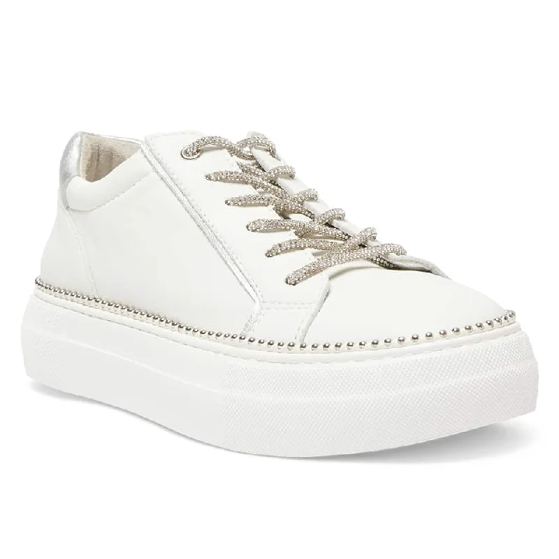 Persia Sneaker in White Leather