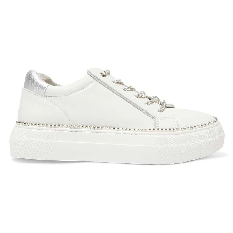 Persia Sneaker in White Leather