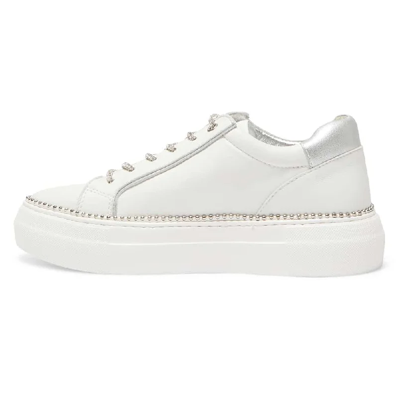 Persia Sneaker in White Leather