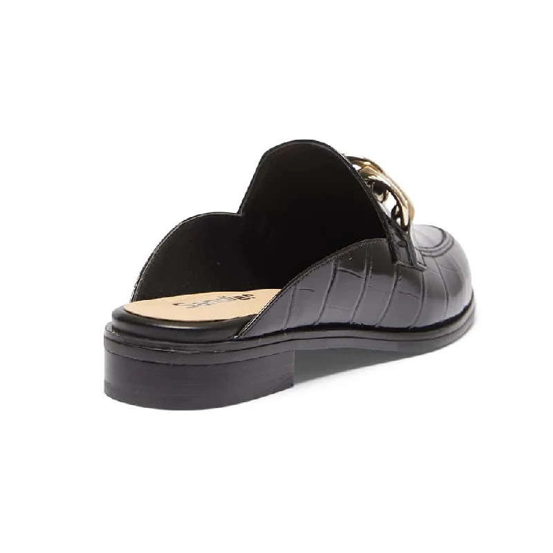 Pivot Loafer in Black Croc