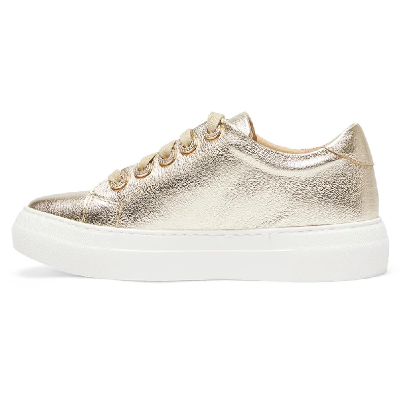 Prisila Sneaker in Gold Nappa Leather