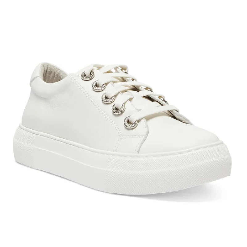 Prisila Sneaker in White Leather