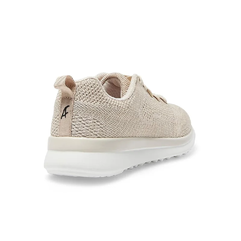 Quantum Sneaker in Beige Knit