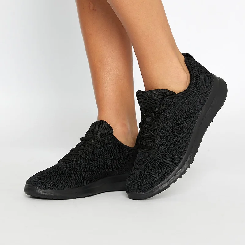 Quantum Sneaker in Black On Black