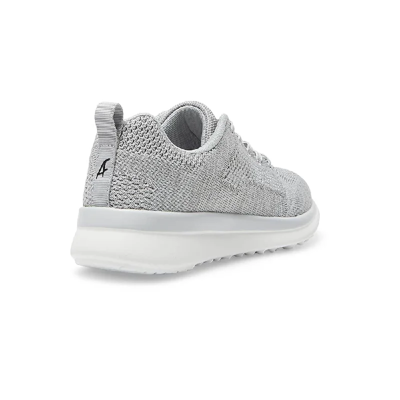 Quantum Sneaker in Light Grey Knit