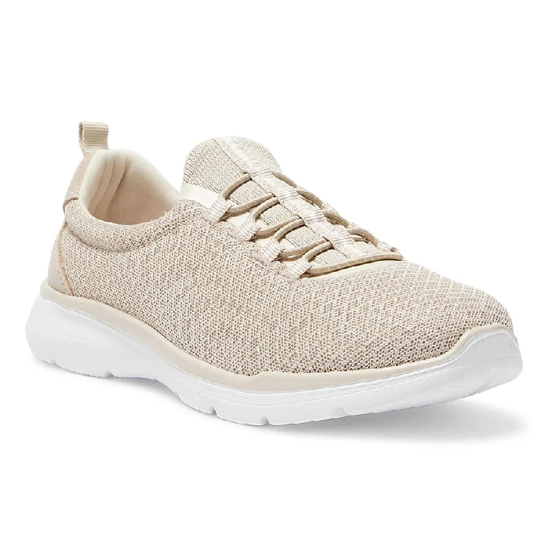 Quattro Sneaker in Beige Knit