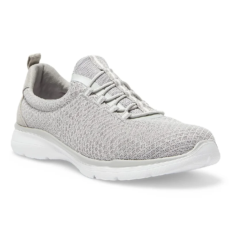 Quattro Sneaker in Light Grey Knit