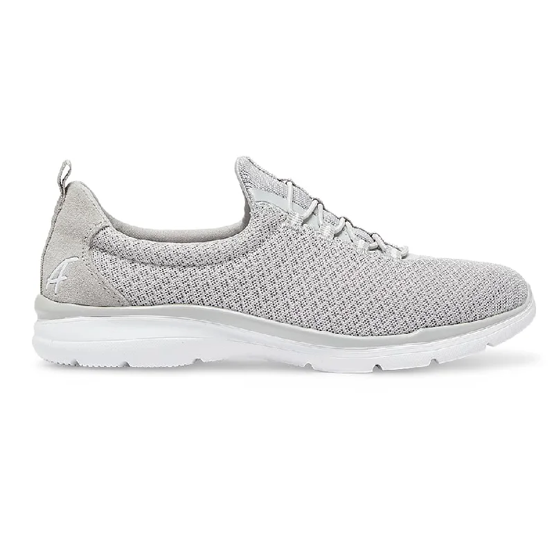 Quattro Sneaker in Light Grey Knit