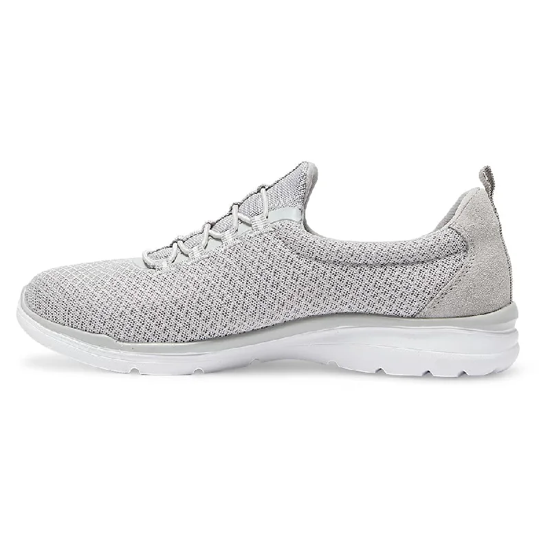 Quattro Sneaker in Light Grey Knit