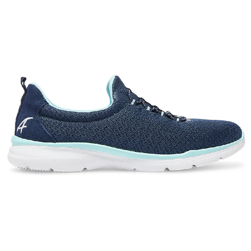 Quattro Sneaker in Navy/blue Knit