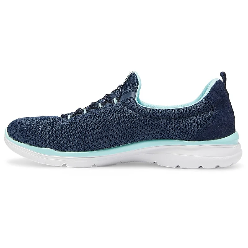 Quattro Sneaker in Navy/blue Knit