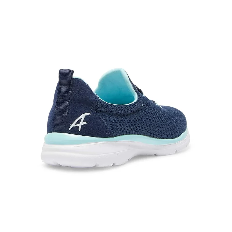 Quattro Sneaker in Navy/blue Knit