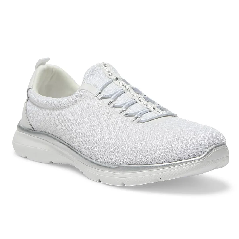 Quattro Sneaker in White Knit