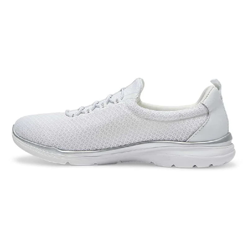 Quattro Sneaker in White Knit