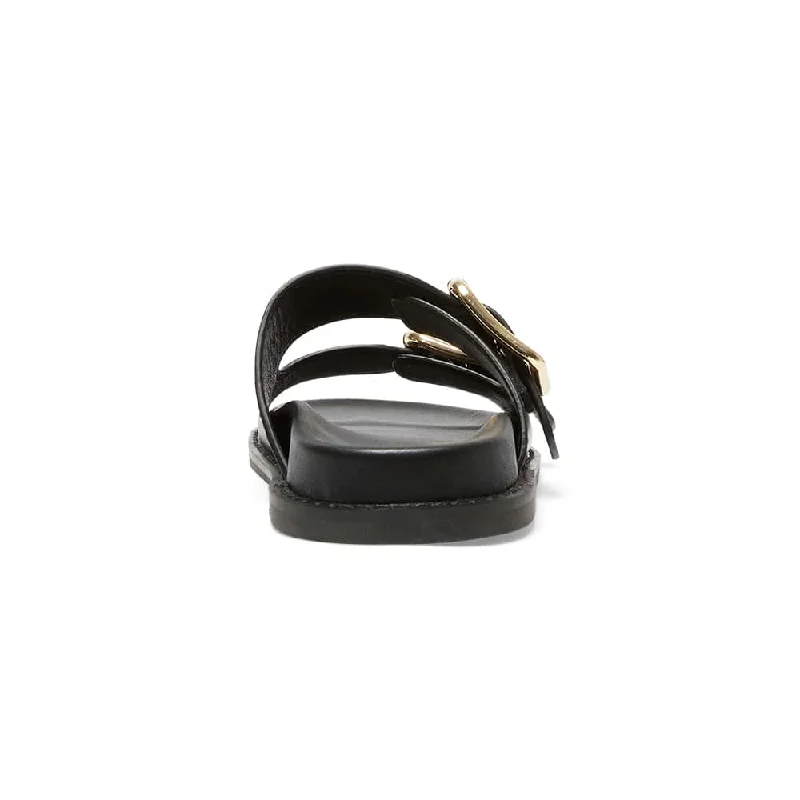 Randall Slide in Black Leather