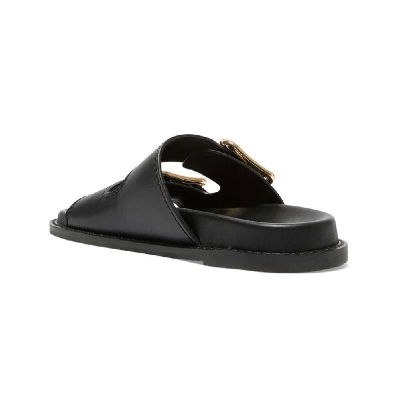 Randall Slide in Black Leather