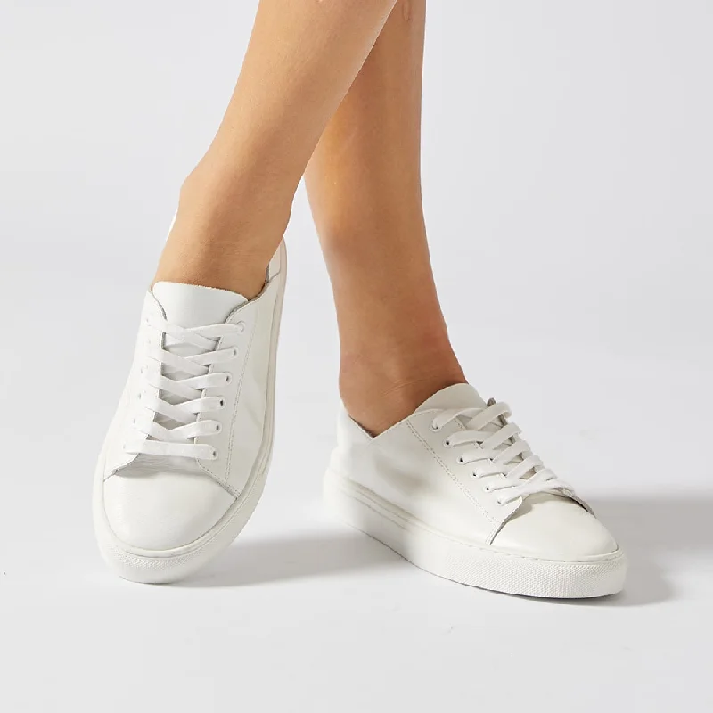 Rialto Sneaker in White Leather