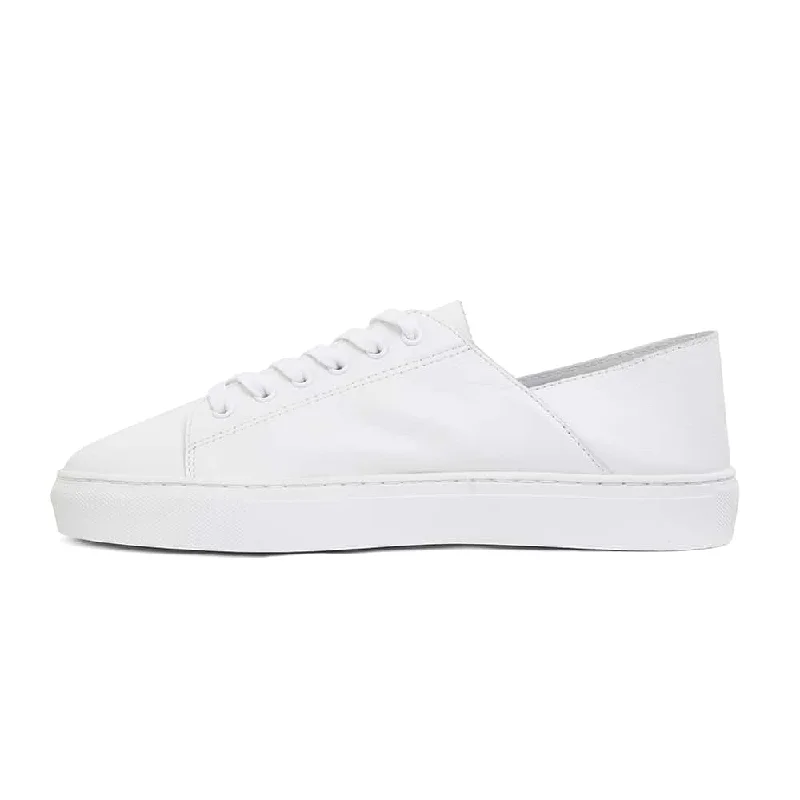 Rialto Sneaker in White Leather