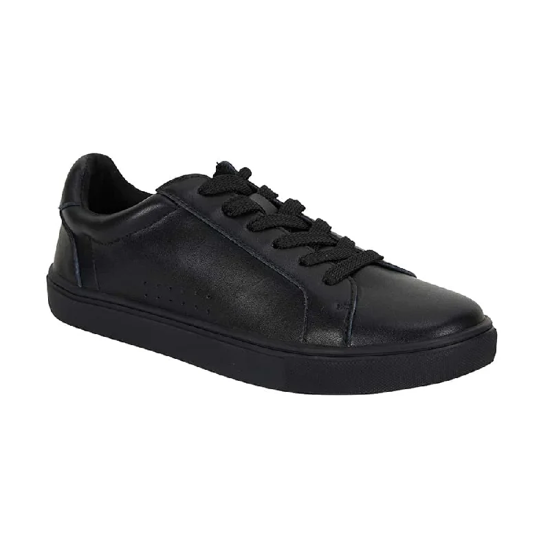 Serena Sneaker in Black On Black Leather