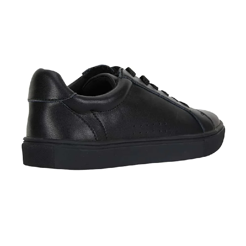 Serena Sneaker in Black On Black Leather