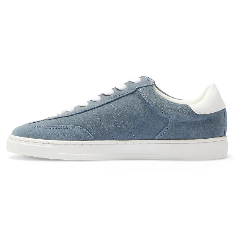 Stevie Sneaker in Blue Suede Suede