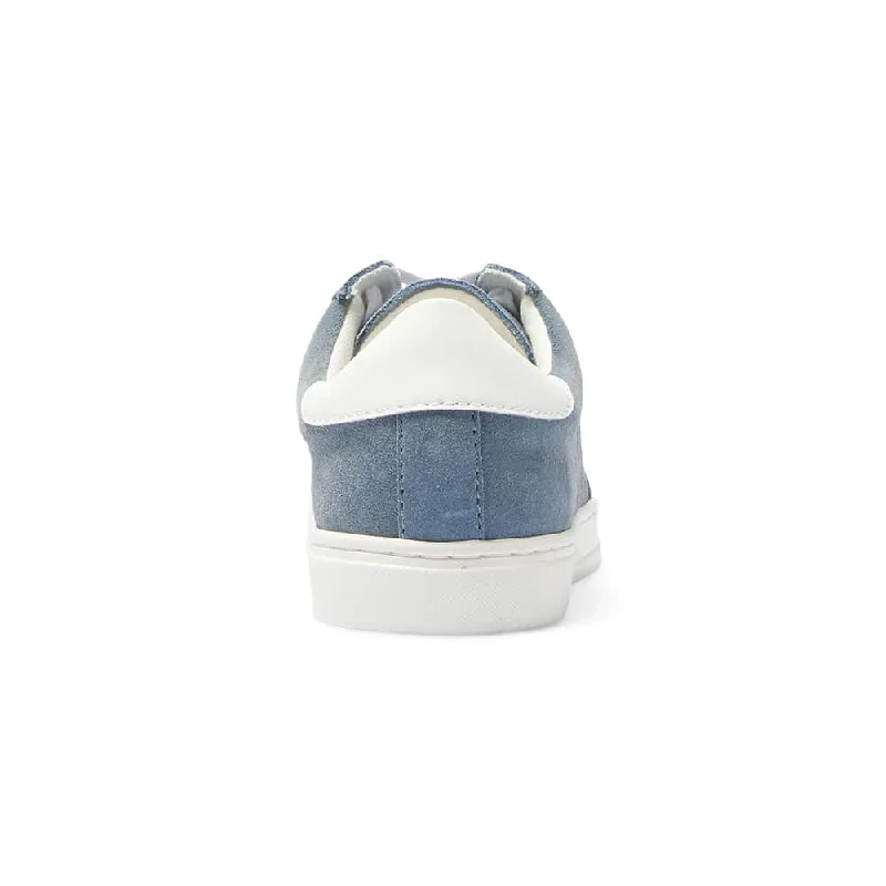 Stevie Sneaker in Blue Suede Suede