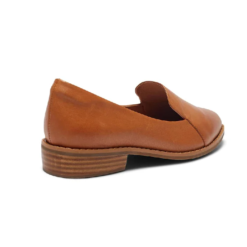 Tara Loafer in Tan Leather