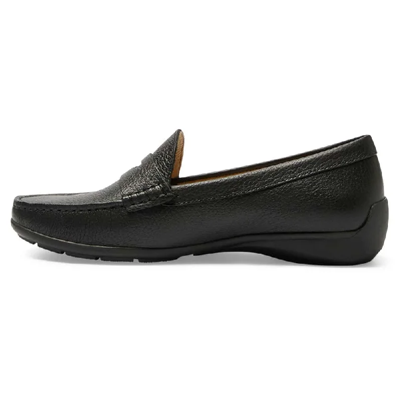 Travis Loafer in Black Leather